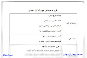 طرح درس نشانه میم فارسی اول ابتدایی