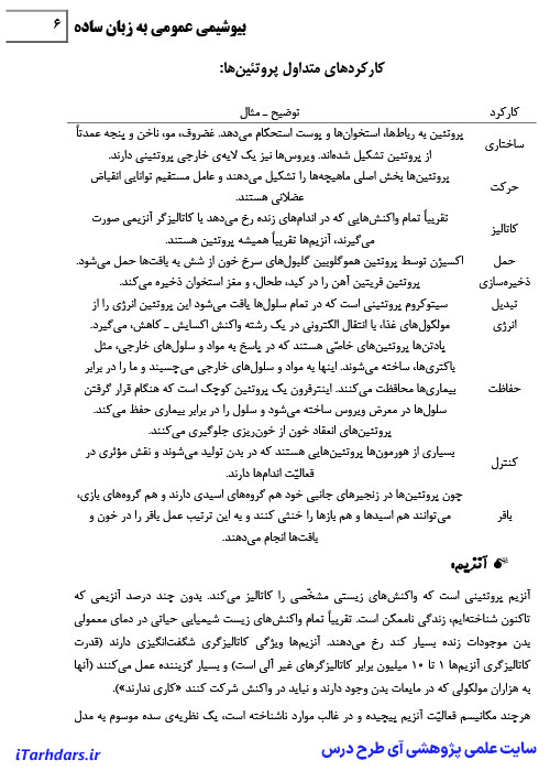 دانلود پی دی اف جزوه بیوشیمی عمومی