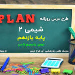 طرح درس روزانه شیمی ۲ پایه یازدهم پلیمری شدن