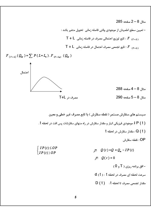 خلاصه و نکات مهم درس کنترل موجودی PDF