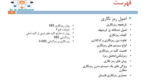 جزوه کامل رایانش امن مهدی مولا مطلبی PDF