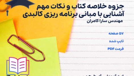 دانلود جزوه خلاصه و نکات مهم آشنایی با مبانی برنامه ریزی کالبدی سارا کامران